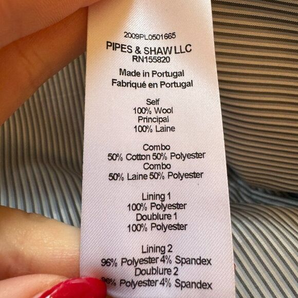 Veronica Beard Yareli Navy Blue Plaid Blazer Dickey Jacket - Picture 7 of 11